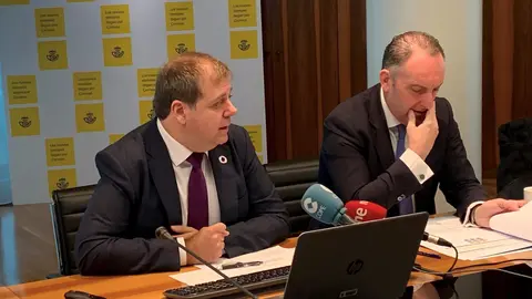 El presidente de Correos, Juan Manuel Serrano, durante la rueda de prensa de presentaci&oacute;n de resultados de 2019