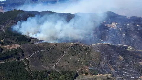 Incendio en Artenara, Gran Canaria