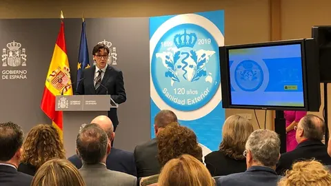 El ministro de Sanidad, Salvador Illa, preside el acto de celebraci&oacute;n del 120 aniversario de la sanidad exterior y entrega las condecoraci&oacute;nes de la Orden Civil de Sanidad.