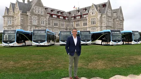 El concejal de Movilidad Sostenible, C&eacute;sar D&iacute;az, hace balance del TUS en 2019