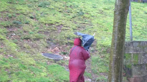 Temporal en Galicia, Santiago, viento, lluvia, mal tiempo