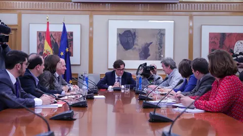 Reuni&oacute;n ministerial de evaluaci&oacute;n y seguimiento del coronavirus, en Madrid (Espa&ntilde;a) a 1 de febrero de 2020.