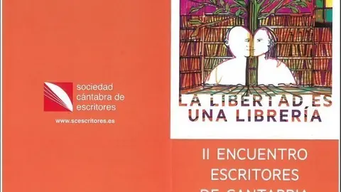 Cartel del II Encuentro de Escritores de Cantabria