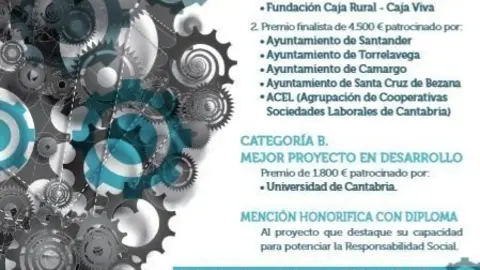 Cartel Premios UCen al Emprendimiento Universitario