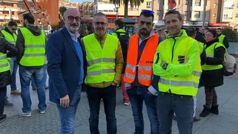 F&eacute;lix &Aacute;lvarez en la concentraci&oacute;n de trabajadores de Ambuib&eacute;rica