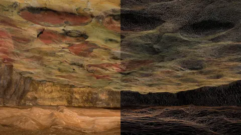 Recreaci&oacute;n virtual de la cueva de Altamira
