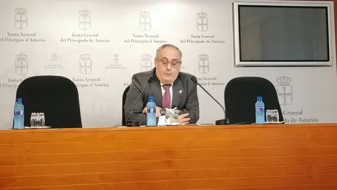 El diputado del PP, Javier Brea en rueda de prensa.