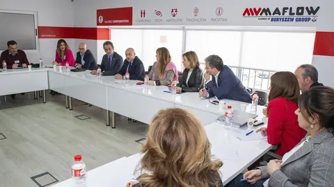 12:30.- Pol&iacute;gono Industrial De Guarnizo.  El Consejero De Innovaci&oacute;n, Industria, Transporte Y Comercio, Francisco Mart&iacute;n, Se Re&uacute;ne Con Directores De Recursos Humanos De Maflow.  Nr 13 Feb 2020