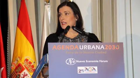 La alcaldesa de Santander, Gema Igual, en la tribuna &lsquo;Agenda Urbana 2030: Foro de la Nueva Ciudad&rsquo;, dentro del ciclo de desayunos de Nueva Econom&iacute;a Forum