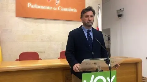 El portavoz parlamentario de Vox, Crist&oacute;bal Palacio