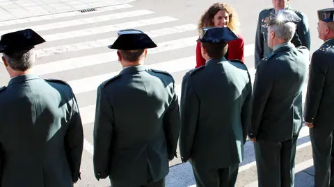 La delegada del Gobierno, Ainoa Qui&ntilde;ones, visita a la Guardia Civil