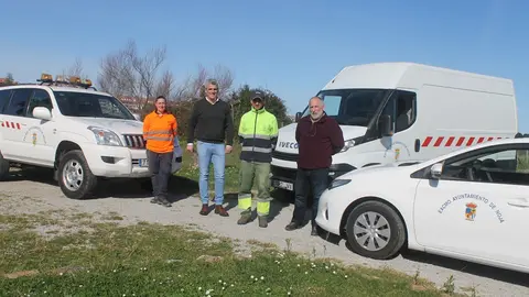 El Ayuntamiento incorpora tres veh&iacute;culos para mejorar el trabajo de los operariose