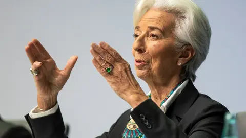 FILED - 12 December 2019, Frankfurt/Main: President of the European Central Bank (ECB) Christine Lagarde speaks during her first press conference after the Governing Council meeting. While the threat of a trade war between America and China appears to be 