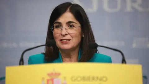La Ministra de Pol&iacute;tica Territorial y Funci&oacute;n P&uacute;blica, Carolina Darias, interviene en la reuni&oacute;n convocada con miembros del Gobierno vasco en Vitoria.