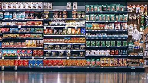 lineal de un supermercado