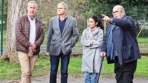 Visita de Oria a los colegios de Hazas de Cesto