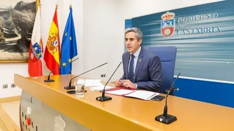 11:00 Sala de Prensa del Gobierno de Cantabria. El vicepresidente y consejero de Universidades, Igualdad, Cultura y Deporte, Pablo Zuloaga, informa, en rueda de prensa, de los acuerdos de Consejo de Gobierno. 5 de marzo de 2020 &copy; Ra&uacute;l Lucio