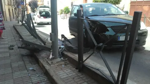 Imagen de un accidente de tr&aacute;fico.