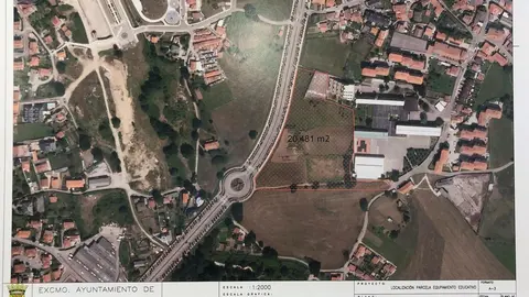 Mapa de la parcela donde se construir&aacute; el conservatorio de Torrelavega