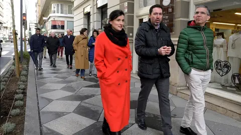 Gema Igual inaugura las obras de la calle Isabel II