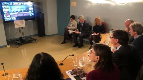 El ministerio y las comunidades aut&oacute;nomas se re&uacute;nen por videoconferencia para analizar la evoluci&oacute;n del coronavirus en Espa&ntilde;a el lunes 9 de marzo de 2020.