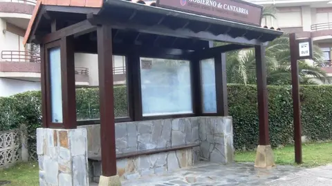 Parada de autob&uacute;s en Cantabria