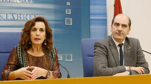 La consejera de Empleo, Ana Bel&eacute;n &Aacute;lvarez, y el director del Servicio C&aacute;ntabro de Empleo, Jos&eacute; Manuel Callejo