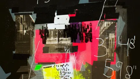 Obra de Mina K., 'Souvenirs de una explosi&oacute;n nuclear', en la exposici&oacute;n 'Proyecto 90-20'