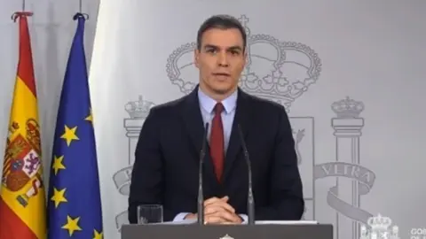 Comparecencia de Pedro S&aacute;nchez tras el Consejo de Ministros extraordinario.