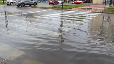 La Avenida Juan de Borb&oacute;n de Murcia, inundada por las lluvias de septiembre de 2019 (Imagen de archivo)
