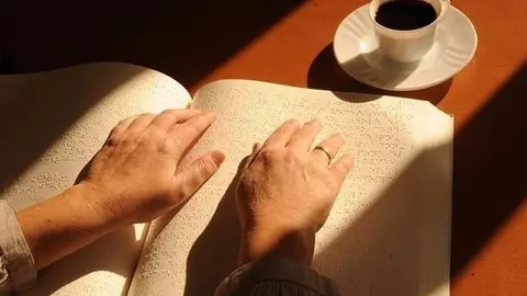 Persona ciega, ciego, braille