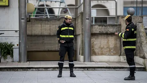 DAVID S. BUSTAMANTE 17/03/2020 SANTANDER/ CANTABRIA La Unidad Militar de Emergencias UME realiza apoyo de seguridad en Santander tras decretarse el Estado de Alerta en Espa&ntilde;a por el Coronavirus COVID-19 
