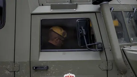 DAVID S. BUSTAMANTE 17/03/2020 SANTANDER/ CANTABRIA La Unidad Militar de Emergencias UME realiza apoyo de seguridad en Santander tras decretarse el Estado de Alerta en Espa&ntilde;a por el Coronavirus COVID-19 