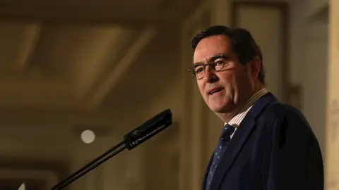 El presidente de la CEOE, Antonio Garamendi