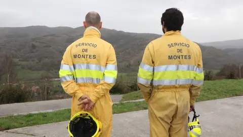 Cuadrillas de incendios forestales