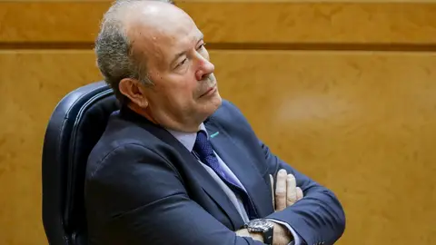 El ministro de Justicia, Juan Carlos Campo, durante la segunda sesi&oacute;n de control celebrada en el Senado en esta legislatura para responder a la oposici&oacute;n, en Madrid, a 25 de febrero de 2020.