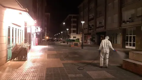 Labores de desinfecci&oacute;n del dispositivo de la Consejer&iacute;a de Obras P&uacute;blicas