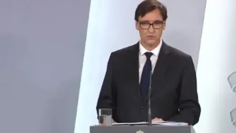 Rueda de prensa telem&aacute;tica del ministro de Sanidad, Salvador Illa