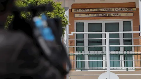 Residencia de la Tercera Edad Madre Encarnaci&oacute;n donde se ha detectado un "foco" con dos contagios por coronavirus, Covid-19, y un "posible" tercer caso. En Arahal, Sevilla (Andaluc&iacute;a, Espa&ntilde;a), a 25 de marzo de 2020.