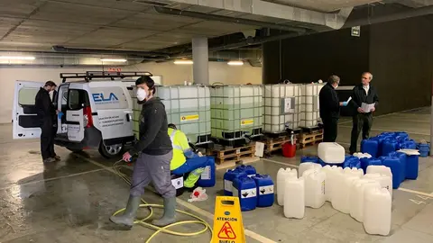 Tareas de desinfecci&oacute;n