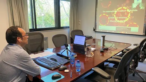 El vicesecretario del Consejo General de Enfermer&iacute;a, Jos&eacute; Luis Cobos.