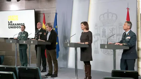 Rueda de prensa convocada para informar de las &uacute;ltimas novedades sobre la situaci&oacute;n del Covid-19 en Espa&ntilde;a,