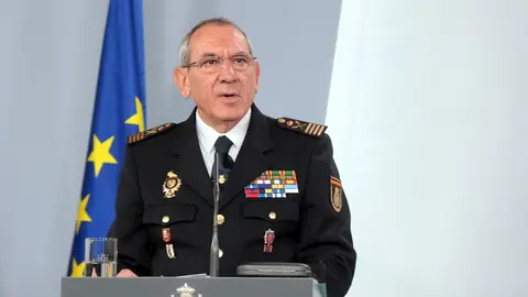 El director adjunto operativo (DAO) de la Polic&iacute;a, Jos&eacute; &Aacute;ngel Gonz&aacute;lez, interviene en la rueda de prensa convocada para informar de las &uacute;ltimas novedades sobre la situaci&oacute;n del Covid-19 en Espa&ntilde;a, en Madrid (Espa&ntilde;a), a 29 de marzo de 2020.