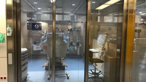 La UCI del Hospital Vall d'Hebron.