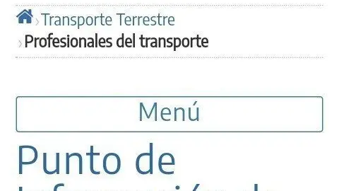Punto de informaci&oacute;n sobre puntos de restauraci&oacute;n que el Ministerio de Transportes ha habilitado en su web