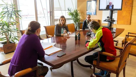 La consejera de Presidencia, Paula Fern&aacute;ndez, en la reuni&oacute;n