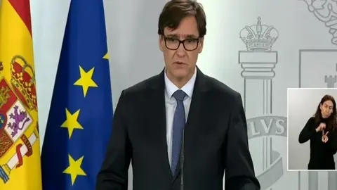 Rueda de prensa del ministro de Sanidad, Salvador Illa