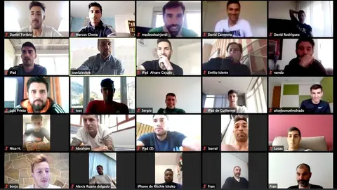 Encuentro virtual de la plantilla del Racing