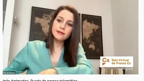 Rueda de prensa telem&aacute;tica de In&eacute;s Arrimadas