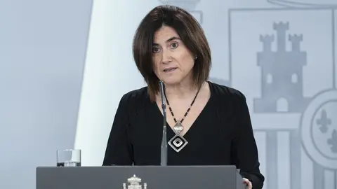 La directora adjunta del Centro de Coordinaci&oacute;n de Alertas y Emergencias Sanitarias (CCAES), Mar&iacute;a Jos&eacute; Sierra, interviene durante la rueda de prensa del Comit&eacute; T&eacute;cnico de Gesti&oacute;n del Covid-19, en Madrid (Espa&ntilde;a) a 5 de abril de 2020.